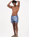 Dsquared2 Costume Da Bagno Con Stampa Monogram Effetto Denim