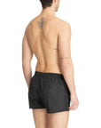 Costume a pantaloncini Moschino Logo Lettering Nero