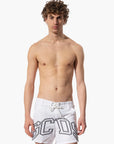 Swimshort GCDS Bianco Con Maxilogo