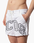 Swimshort GCDS Bianco Con Maxilogo