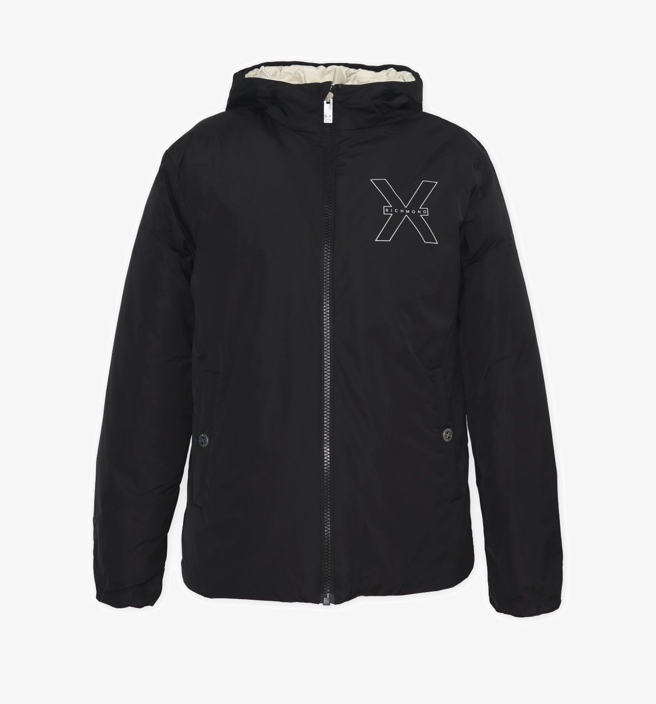 Giacca Richmond reversibile Nero/Beige