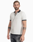 Polo Richmond In Piquet Di cotone Con Scollo A V