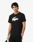 T-shirt Lacoste Con Maxilogo Sul Petto Gommato