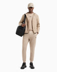 Bomber Con Cappuccio EA7 Beige
