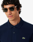 Polo Lacoste Con Logo A Righe