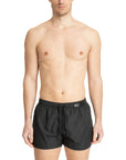 Costume a pantaloncini Moschino Logo Lettering Nero