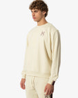 Felpa girocollo Richmond panna UMA24002FE