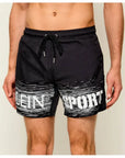 Costume Da Bagno Plein Sport Con Logo Scritto