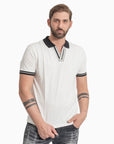 Polo Richmond In Piquet Di cotone Con Scollo A V