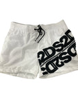 Costume da bagno DS2 Bianco Con Logo Trasversale