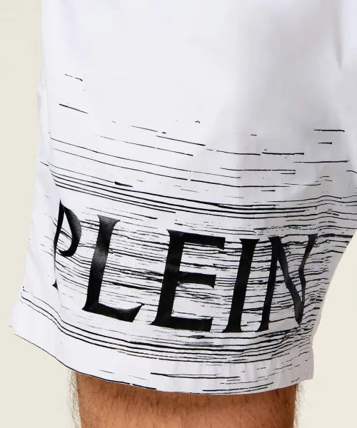 Costume Da Bagno Plein Sport Con Logo Scritto