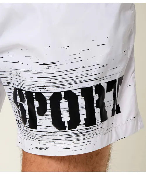 Costume Da Bagno Plein Sport Con Logo Scritto