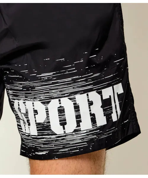 Costume Da Bagno Plein Sport Con Logo Scritto