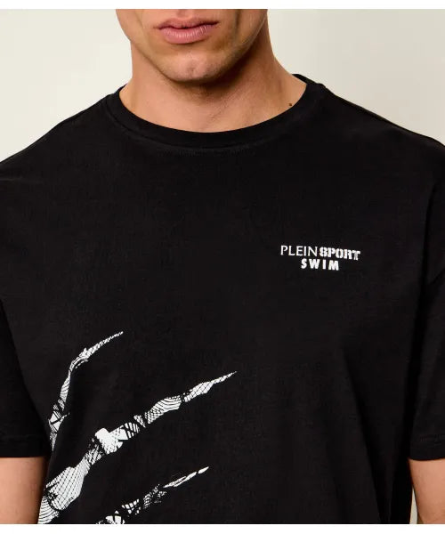 T-shirt Plein Sport Con Logo Sul Retro