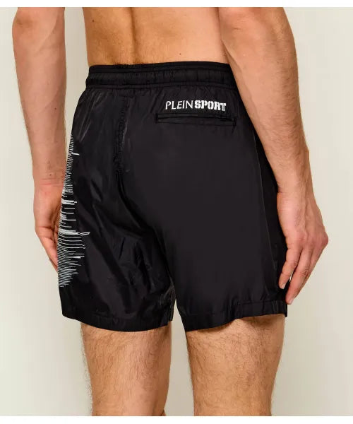 Costume Da Bagno Plein Sport Con Iniziali Sulla Gamba