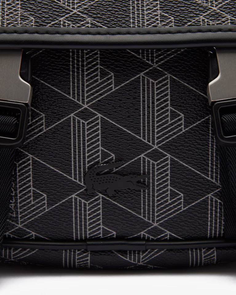 Borsa Monogram Lacoste Con Patta e Clip