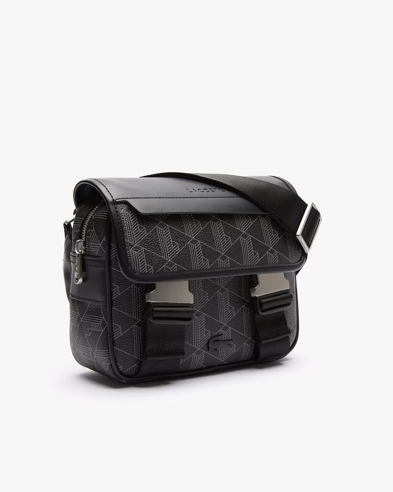Borsa Monogram Lacoste Con Patta e Clip