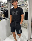 Completo EA7 Emporio Armani Con Logo A Contrasto