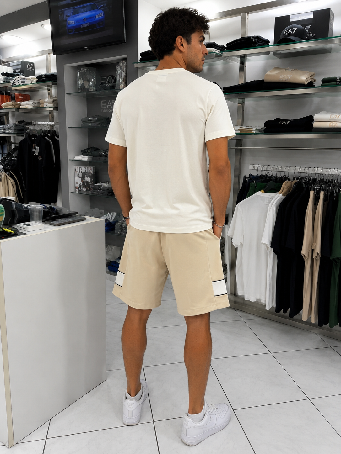 Completo EA7 Emporio Armani Con Logo Centrale A Fascia