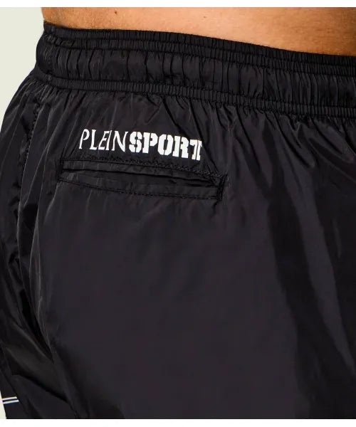 Costume Da Bagno Plein Sport Con Iniziali Sulla Gamba