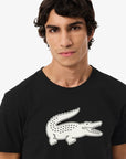 T-shirt Lacoste Con Maxilogo Sul Petto Gommato