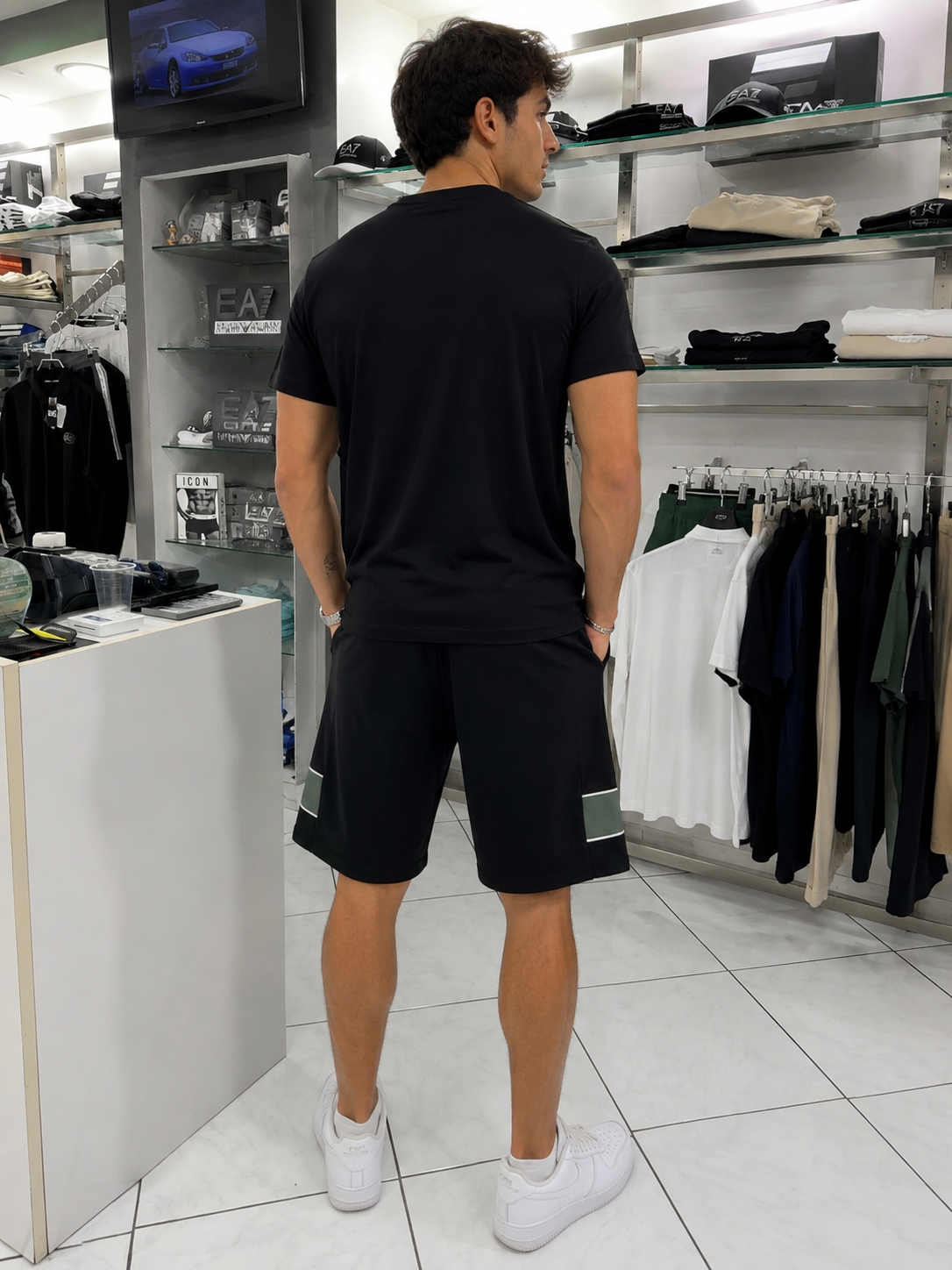 Completo EA7 Emporio Armani Con Logo Centrale A Fascia